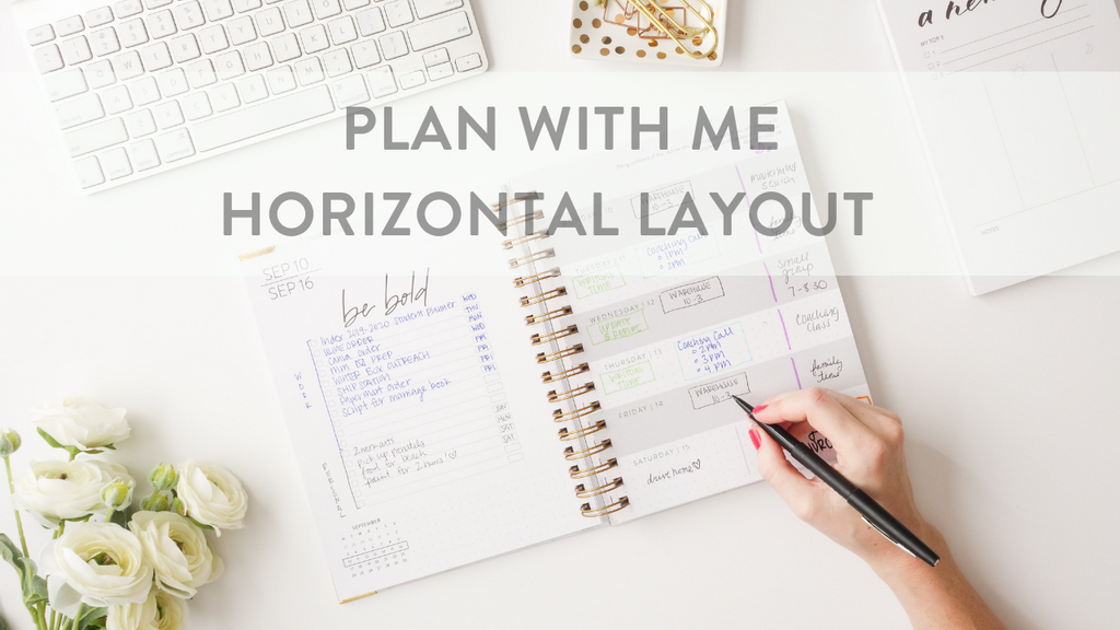 How I Set Up My Planner - Horizontal Layout