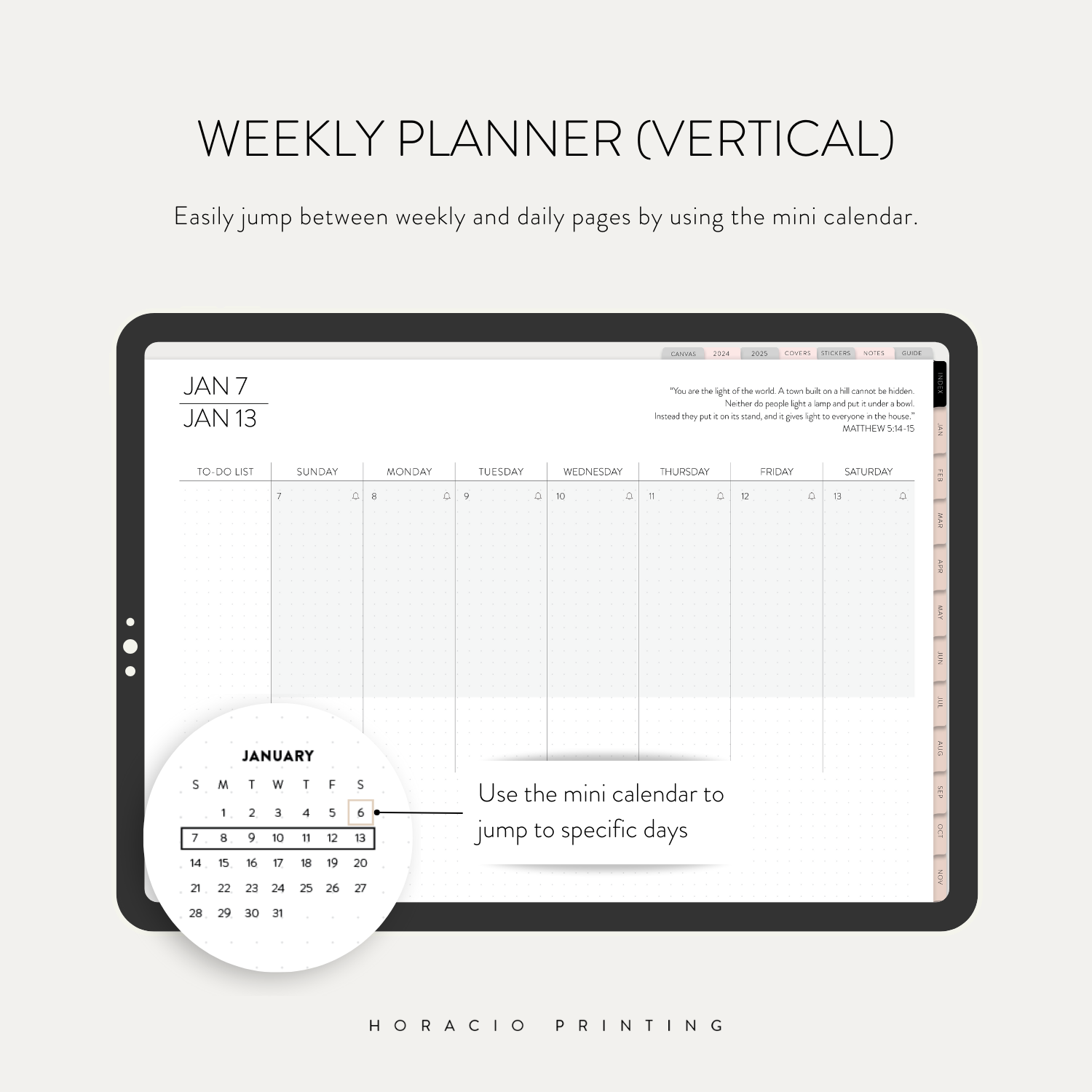 2024 Digital Planner With Reminders, Apple Calendar, And