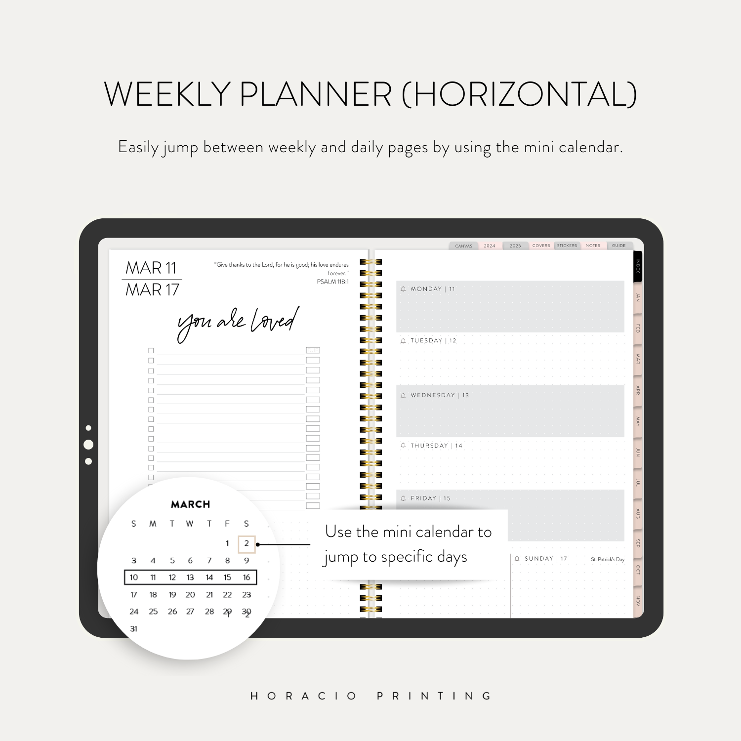 2024 Digital Dream Planner Horacio Printing