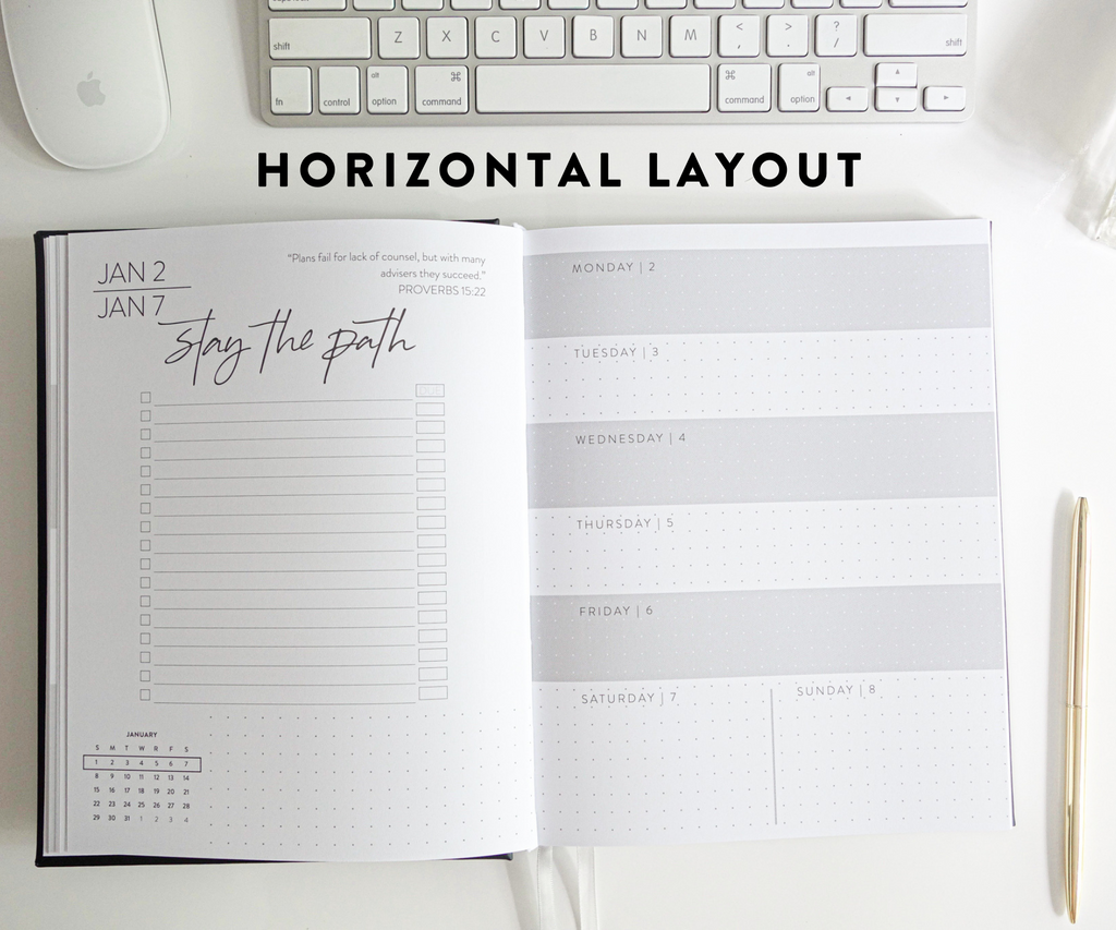 Horizontal Weekly Layout 