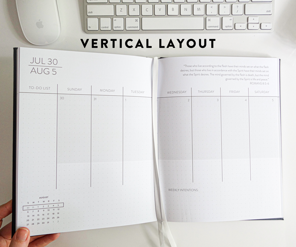 Vertical Weekly Layout