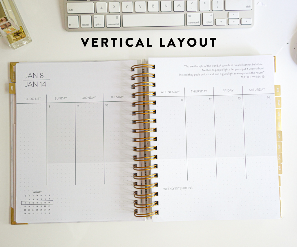 Vertical Weekly Layout