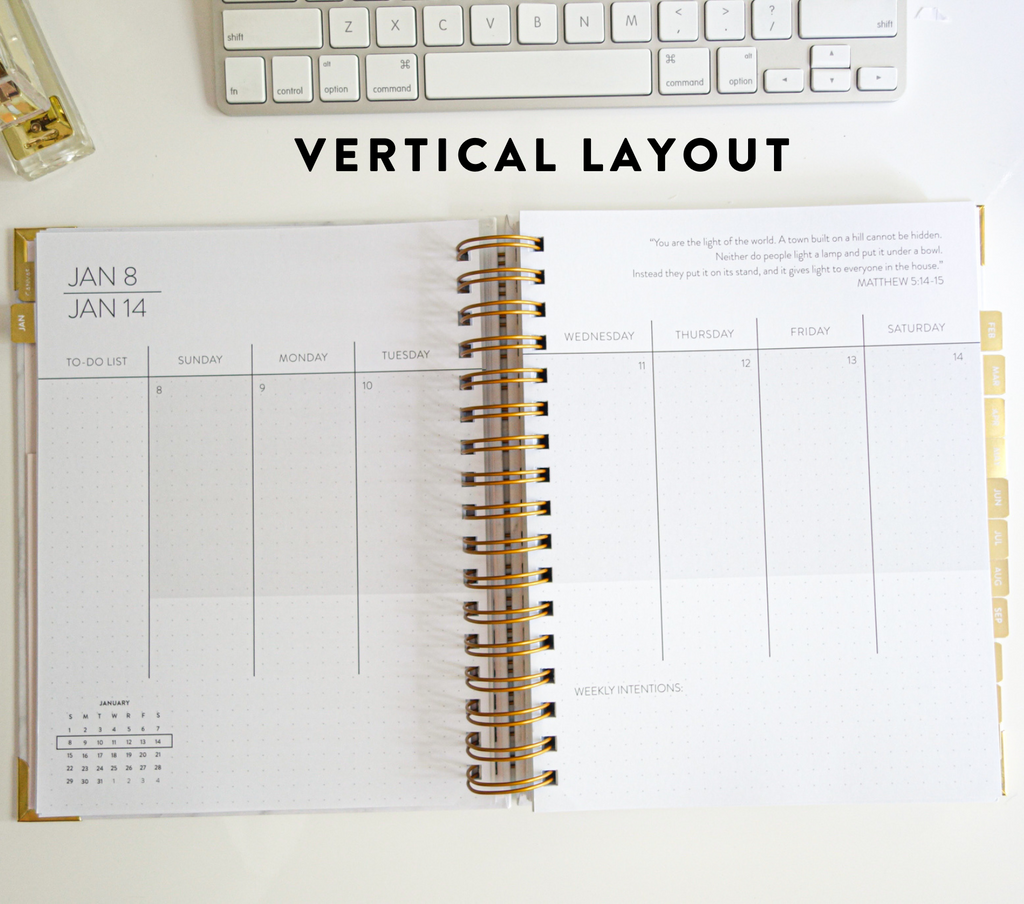 Vertical Weekly Layout 