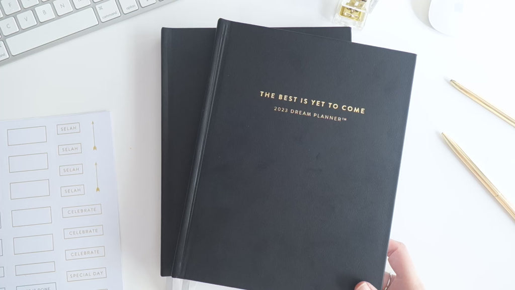 2023 Black Leather Dream Planner