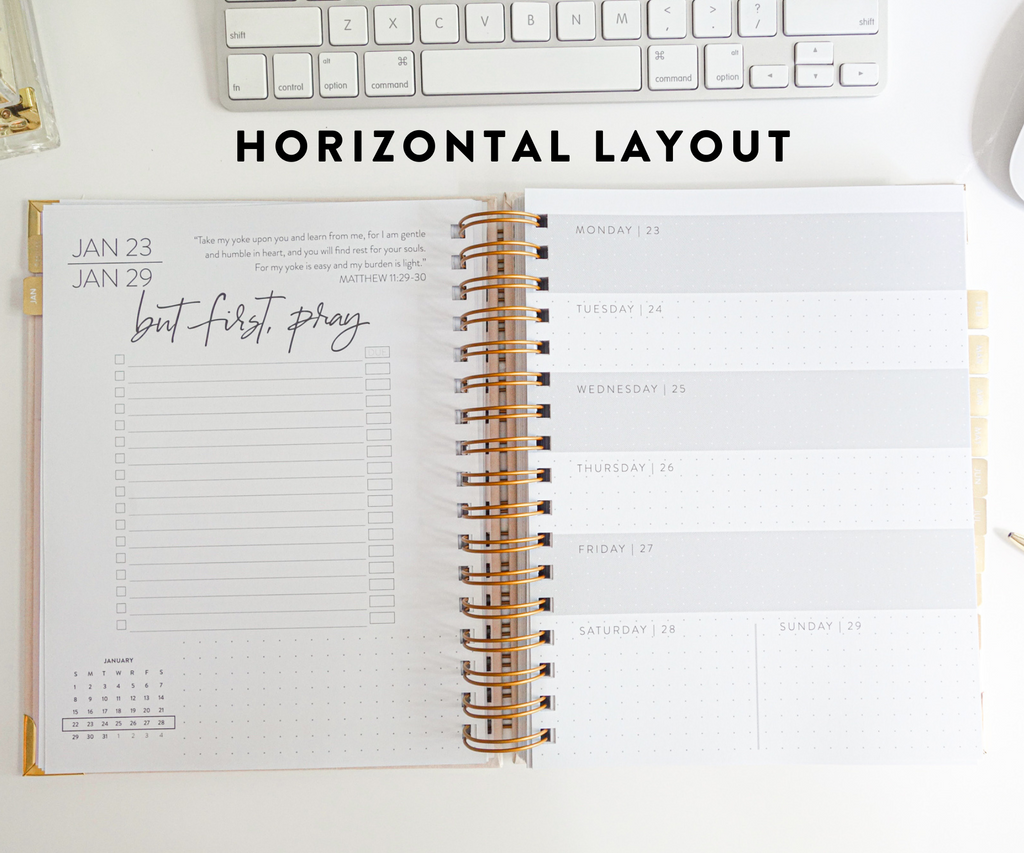 Horizontal Weekly Layout 